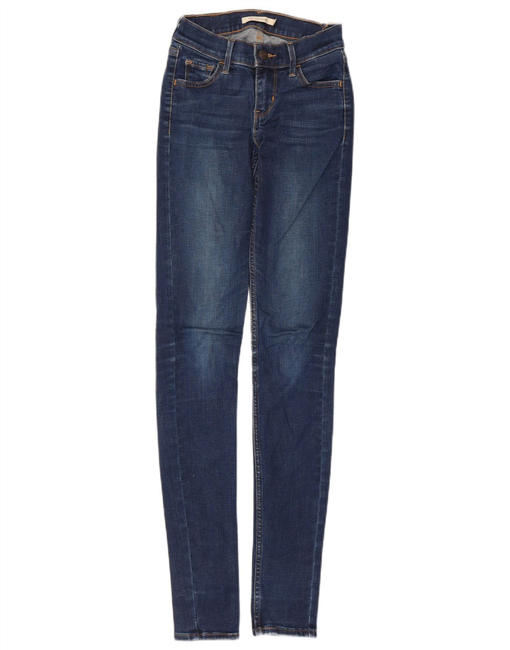 Levi's Dame 710 Super Skinny Jeans W23 L32 Blå Bomuld