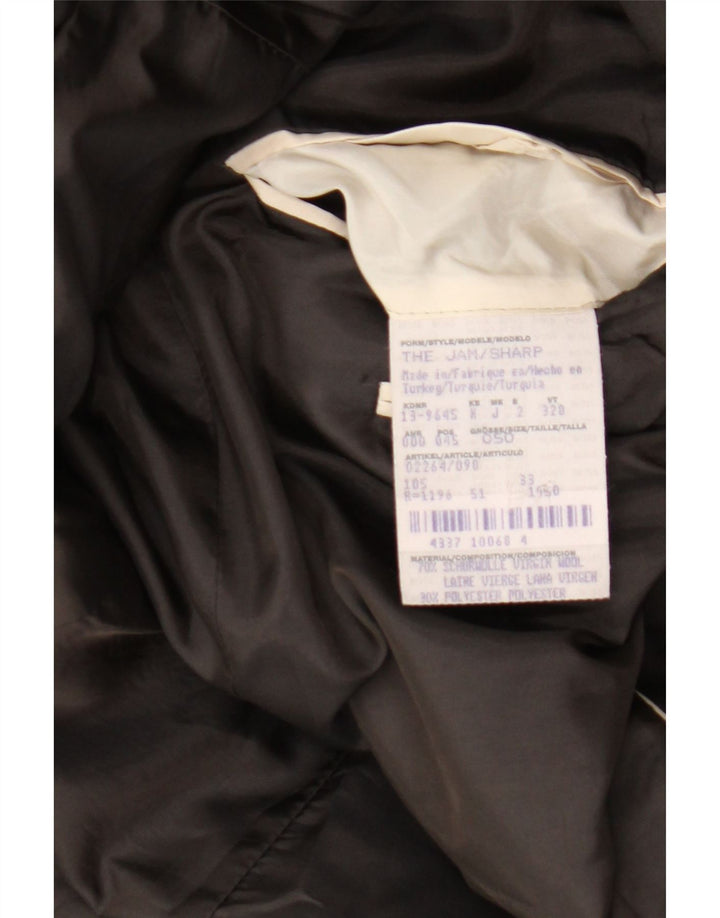 Hugo Boss Herre 2-knaps blazerjakke IT 50 Large Brown Virgin Wool