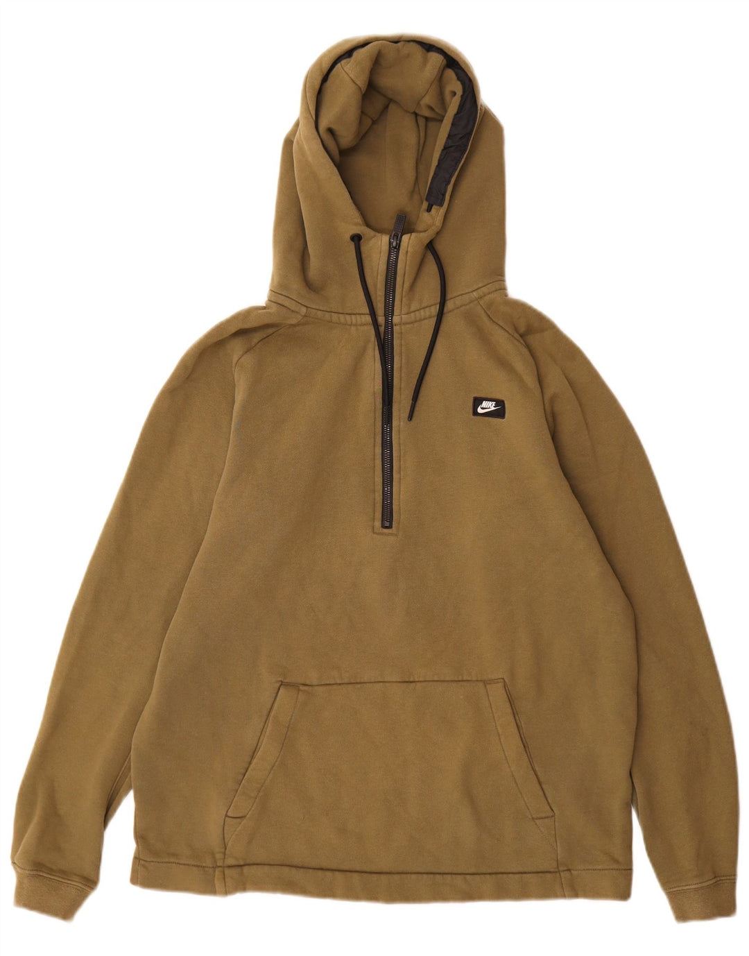 NIKE hættetrøje med lynlås til mænd Medium Khaki Bomuld