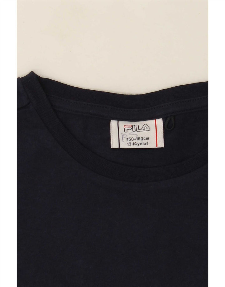 Fila drenge grafisk t-shirt top 13-14 år marineblå