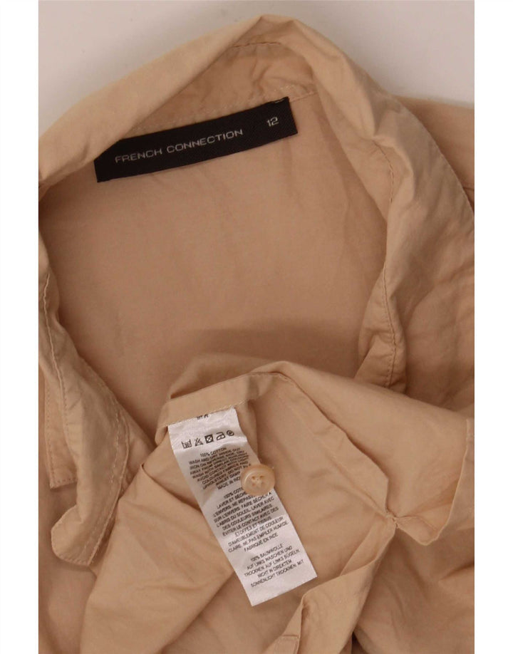 French Connection dametrøje med 3/4 ærmer UK 12 Medium Beige