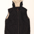 EDDIE BAUER Womens Hooded Quilted Gilet UK 18 XL Black Polyester Vintage Eddie Bauer and Second-Hand Eddie Bauer from Messina Hembry 