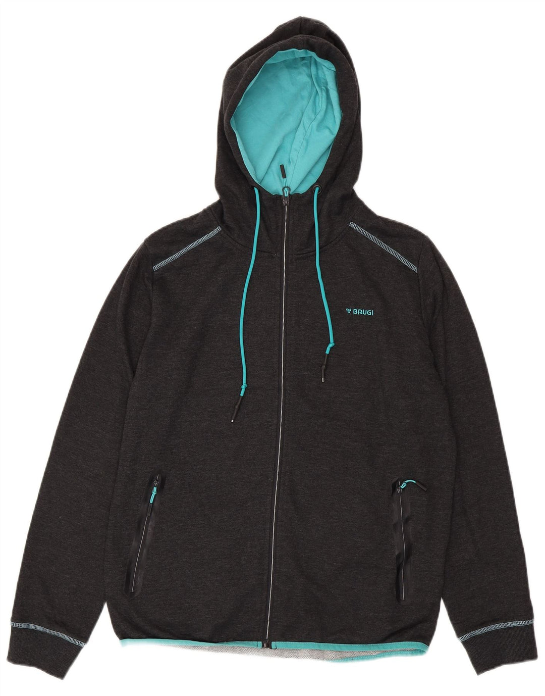 BRUGI Dame Hættetrøje Sweater UK 18 XL Grå