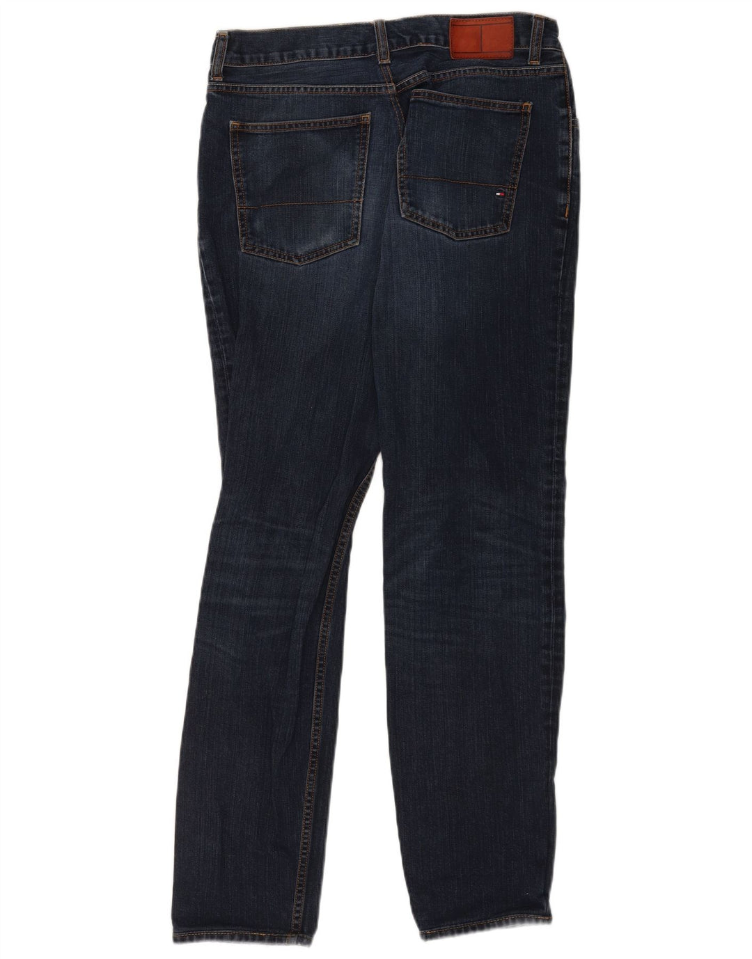 Tommy Hilfiger Herre Slim Jeans W33 L31 Marineblå Bomuld