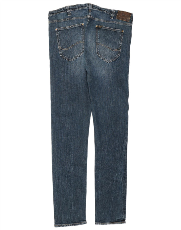 Lee Dame Luke Slim Jeans W36 L34 Blå Bomuld