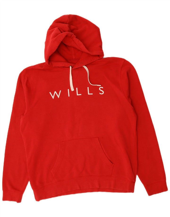 JACK WILLS Grafisk hættetrøje til mænd XL Rød Bomuld