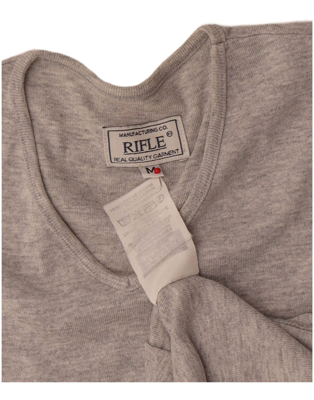 Rifle Dame Vest Top UK 14 Medium Grey Flecked Bomuld