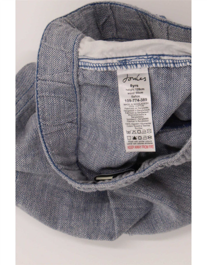 Joules Boys Chino Shorts 7-8 år W22 Blå Bomuld