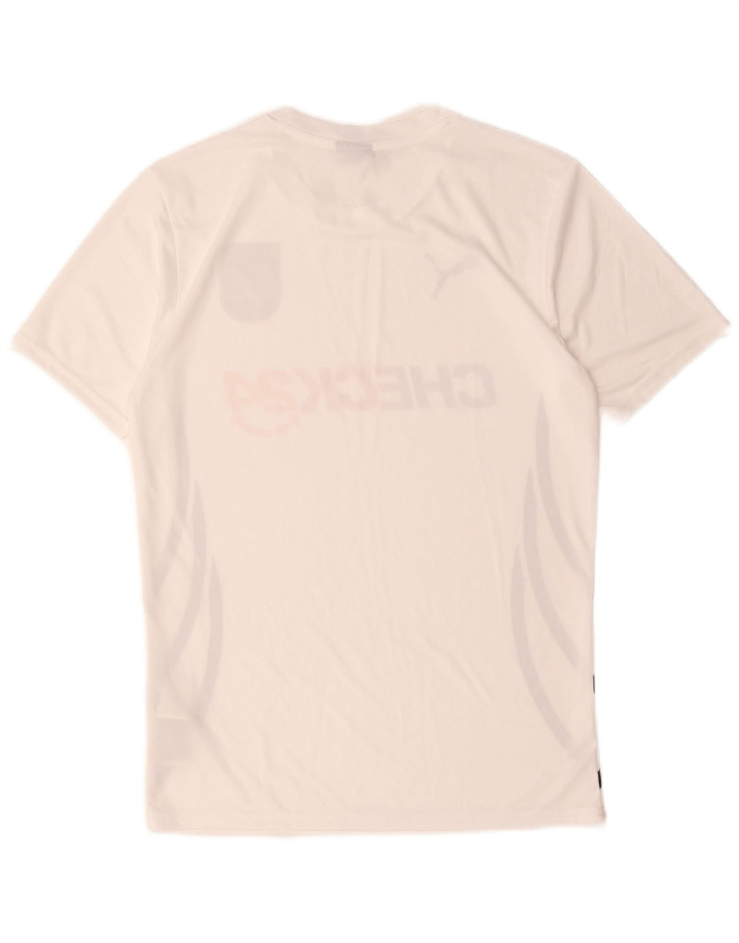 Puma Herre Deutshland Grafisk T-Shirt Top Lille Hvid Polyester