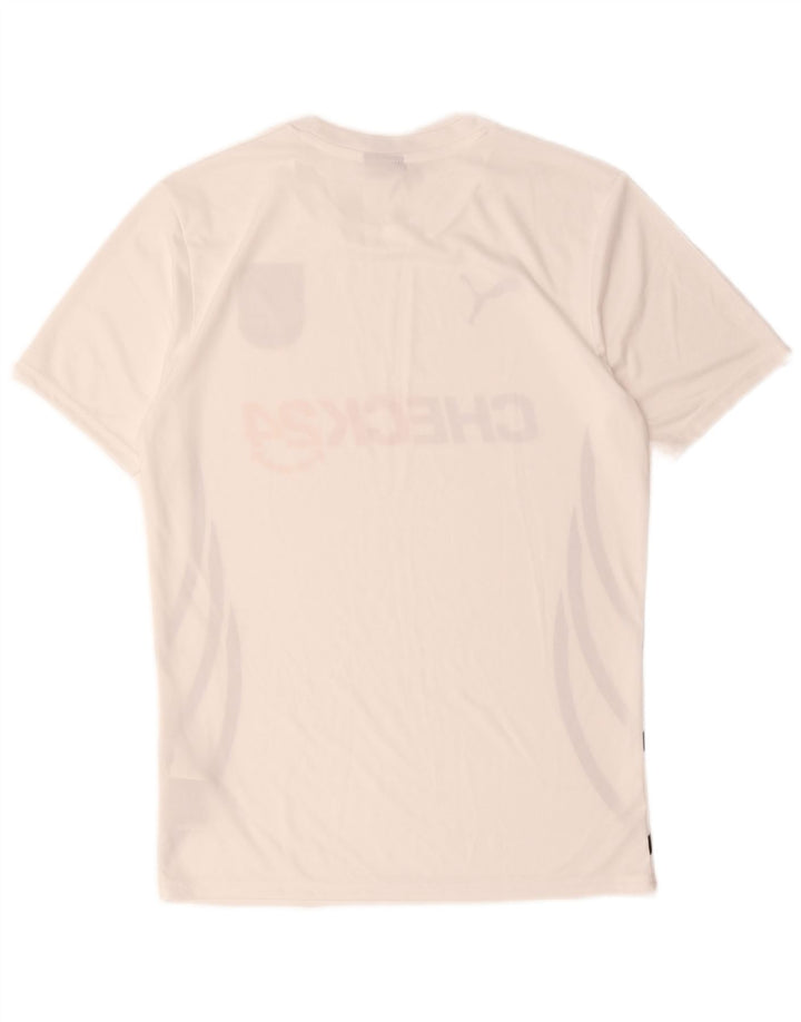Puma Herre Deutshland Grafisk T-Shirt Top Lille Hvid Polyester