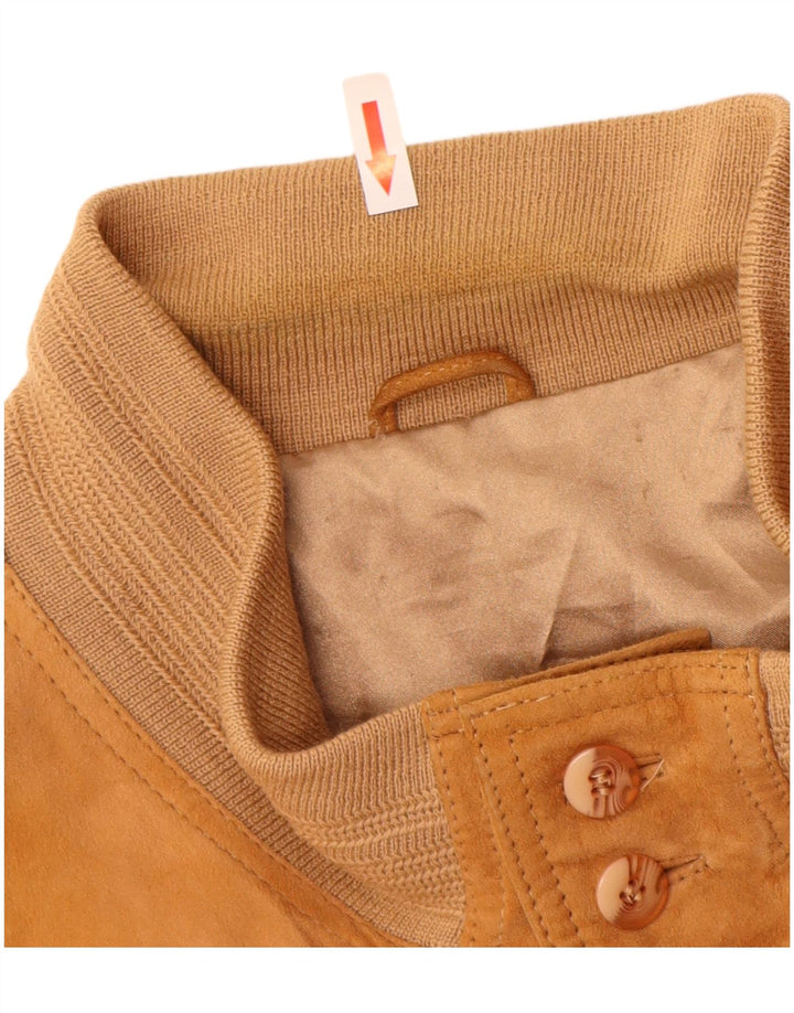 Vintage herre ruskind bomberjakke UK 40 Large Beige