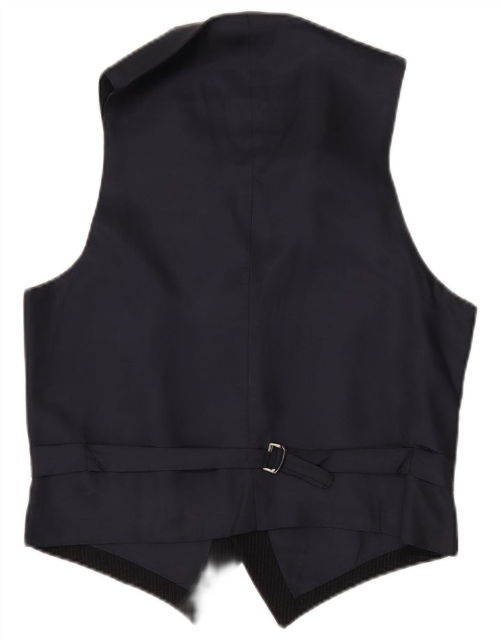 Vintage herrevest IT 50 Medium Marineblå nålestribe