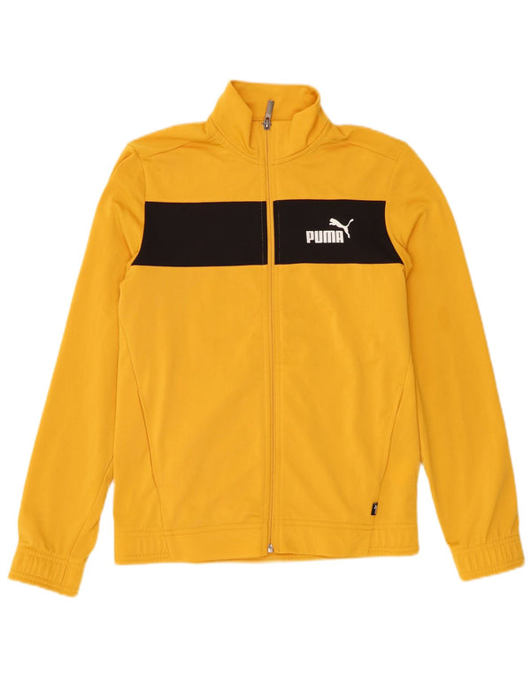 Puma Træningsdragt Topjakke til drenge 13-14 år Gul Colourblock Polyester