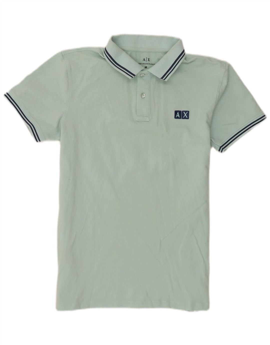 Armani Exchange Herre Polo Shirt Stor Blå Bomuld