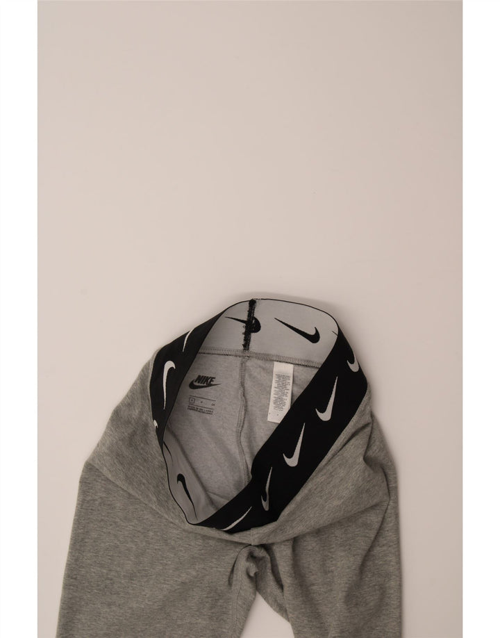 NIKE Womens Graphic Leggings UK 8 Small  Grey Colourblock Cotton Vintage Nike and Second-Hand Nike from Messina Hembry 