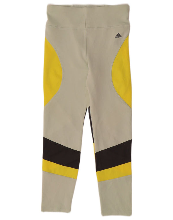Adidas Girls Aeroready Leggings 11-12 år Grøn Colourblock Polyester