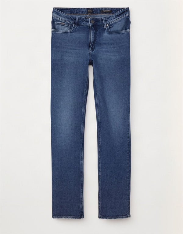 Hugo Boss Mens Slim Jeans W36 L32 Blue Cotton