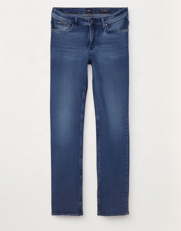 Hugo Boss Herre Slim Jeans W36 L32 Blå Bomuld