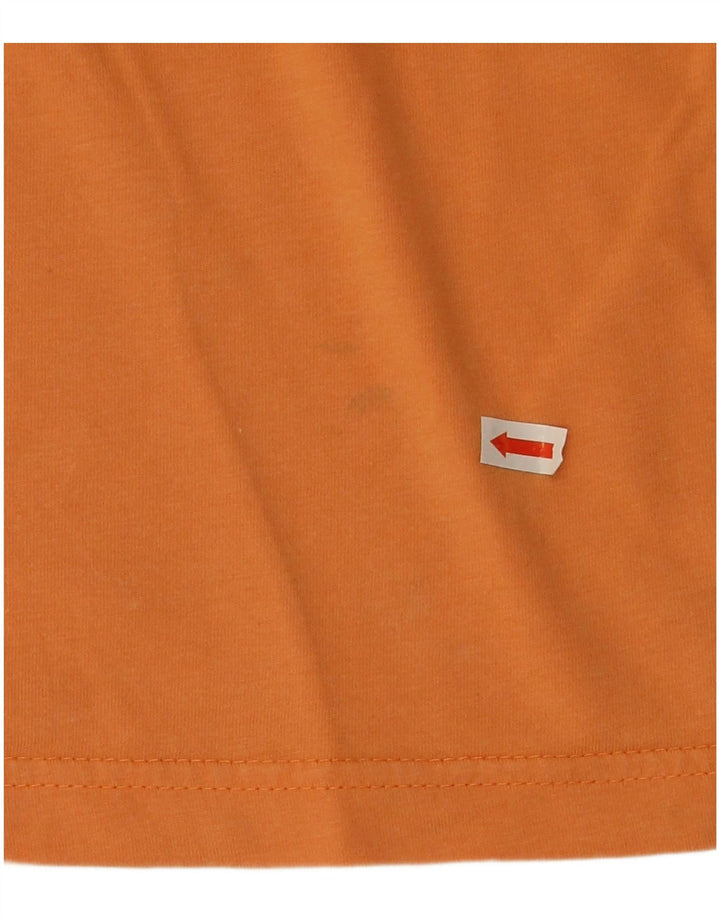 Izod Herre T-Shirt Top Stor Orange Bomuld