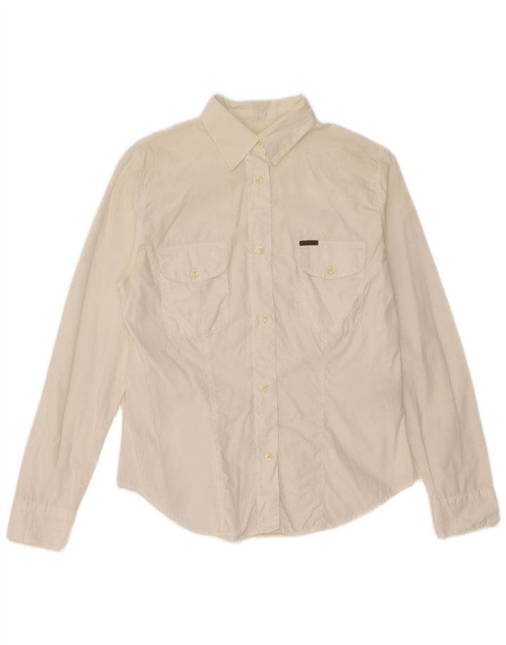 Calvin Klein dameskjorte lille råhvid bomuld