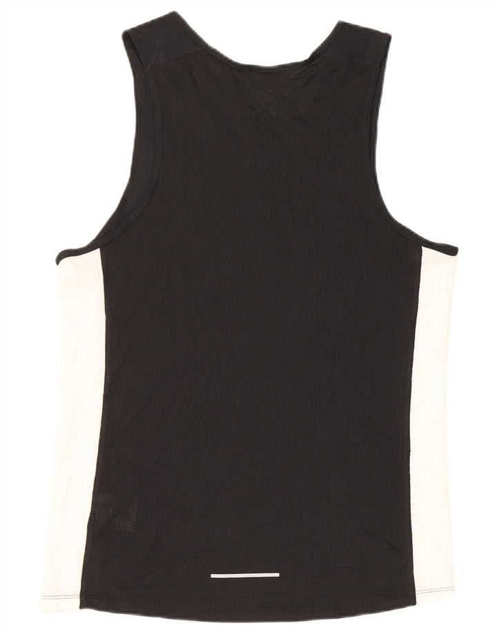 Nike Herre Dri Fit Grafisk Vest Top Medium Sort Colourblock Polyester