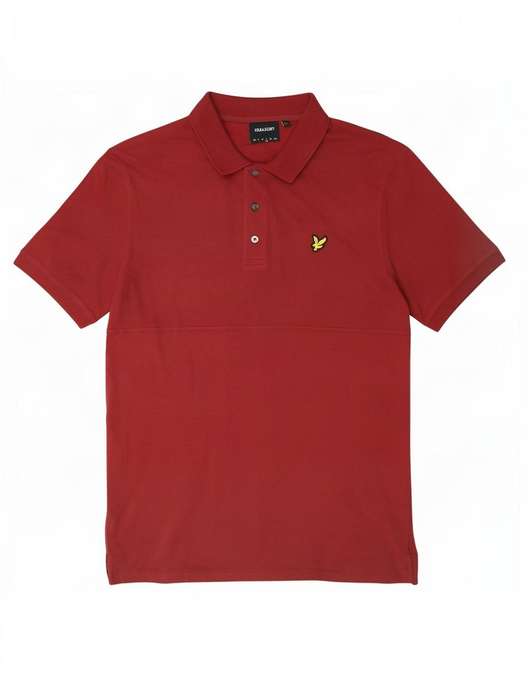 Lyle & Scott herre poloskjorte stor rødbrun bomuld