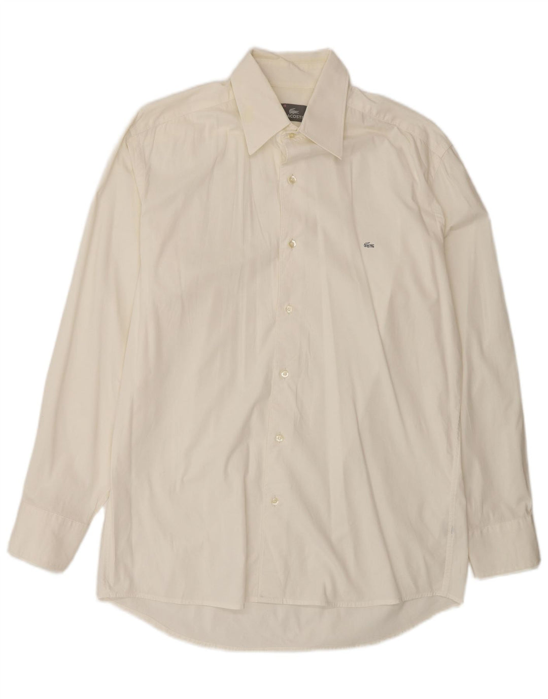 Lacoste Herreskjorte str. 41 Large Off White Bomuld