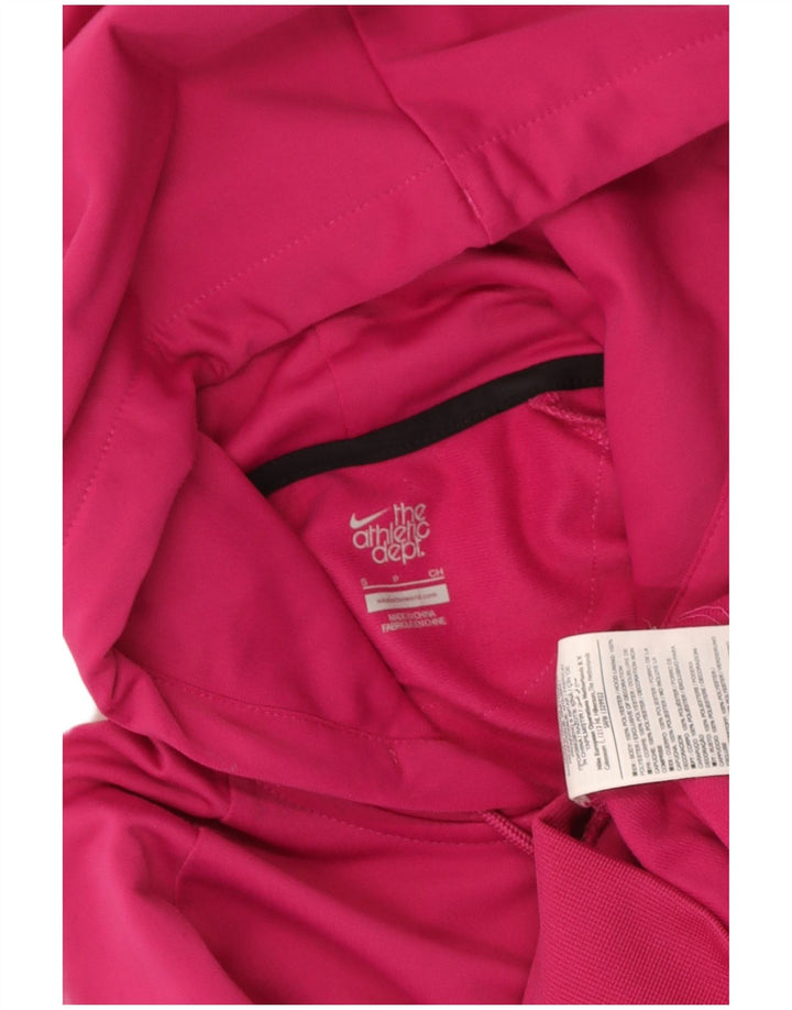 Nike hættetrøje til kvinder med lynlås UK 10 Small Pink Polyester