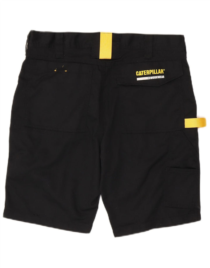 CATERPILLAR Herre Workwear Cargo Shorts W34 Large Black Polyester