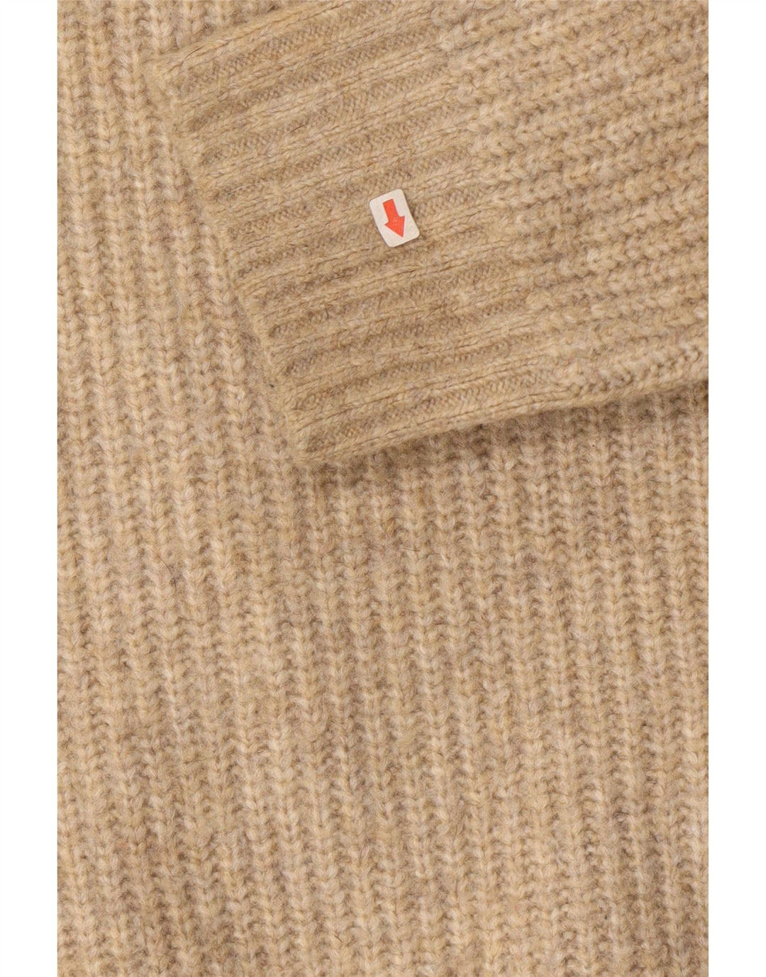 Fat Face Herre Crew Neck Jumper Sweater Medium Beige Akryl