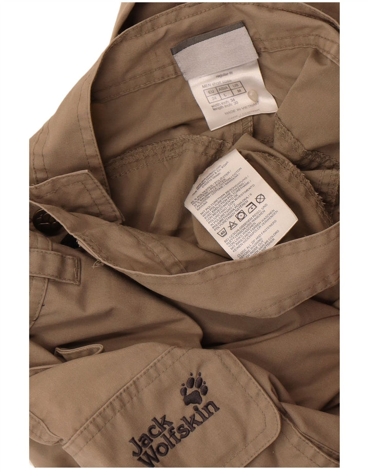 Jack Wolfskin Herre Crop Cargo Bukser Medium W34 L25 Beige Polyester
