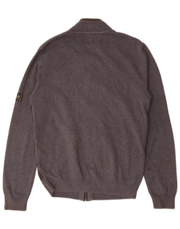 Barbour herre cardigan sweater mellemgrå bomuld