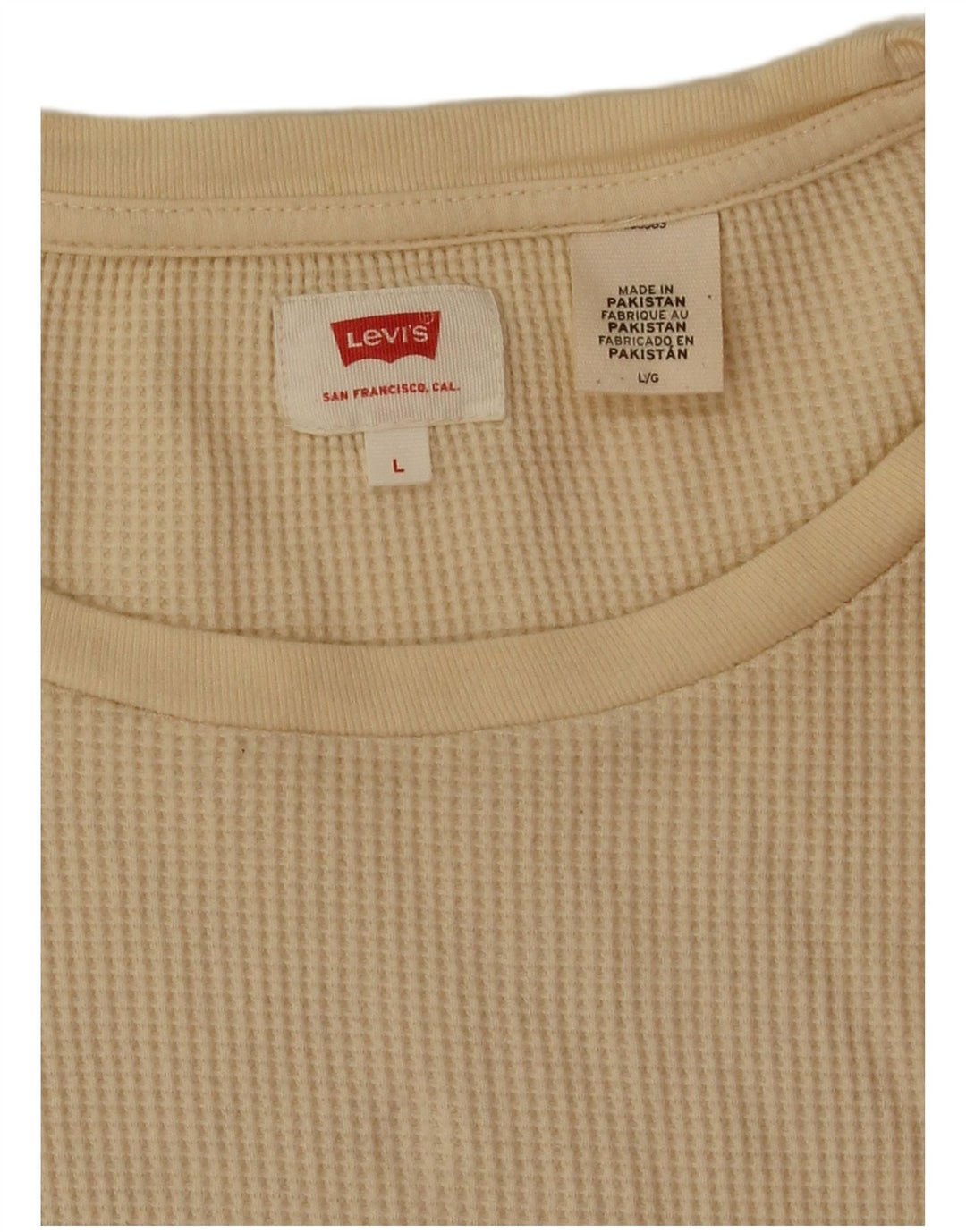 Levi's Herre Loose Fit Top Langærmet Stor Beige Bomuld
