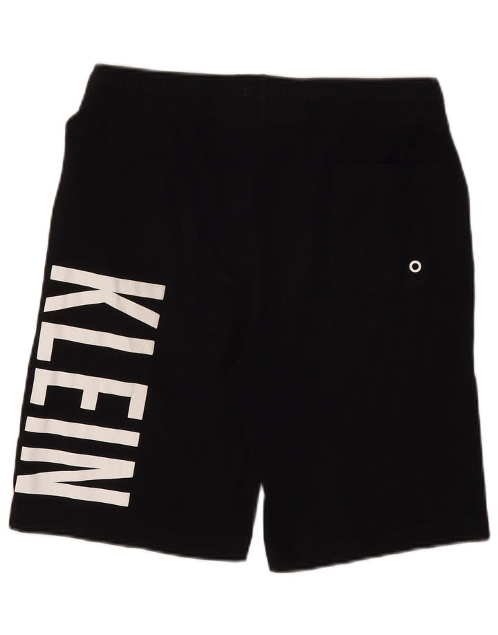 CALVIN KLEIN Grafiske badeshorts til mænd Medium sort bomuld