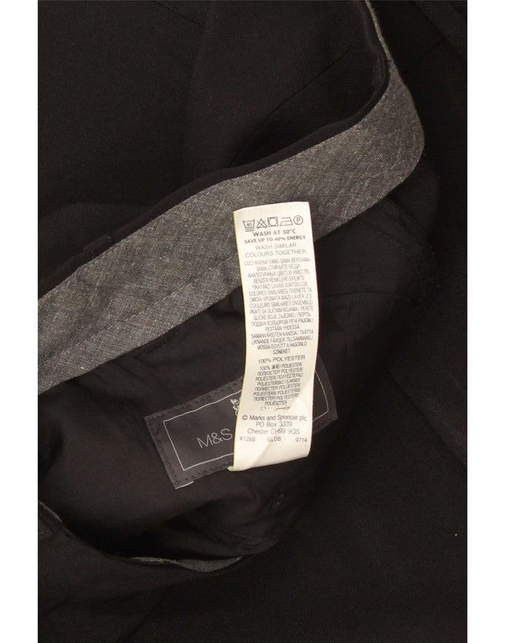 Marks & Spencer Damebukser med normal pasform W38 L29 sort polyester