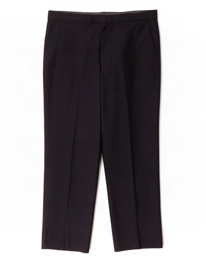 Marks & Spencer Herre Autograph Straight Suit Bukser W38 L35 Navy Blue
