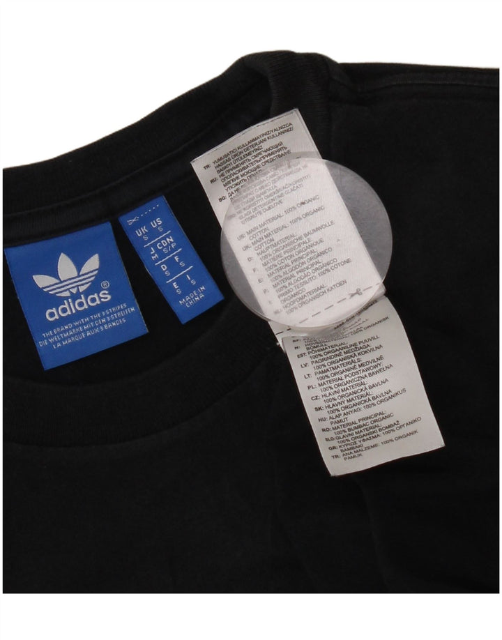 Adidas Herre grafisk T-shirt top lille sort bomuld
