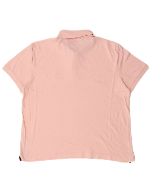 Tommy Hilfiger Herre Custom Fit Polo Shirt Large Pink Bomuld