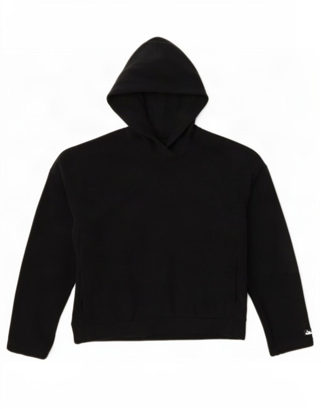 Nike Dame Hætte Oversized Fleece Jumper UK 10 Lille Sort Polyester