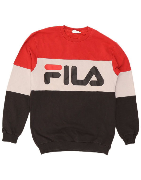 Fila Herre grafisk sweatshirt Jumper XS Flerfarvet Colourblock Bomuld