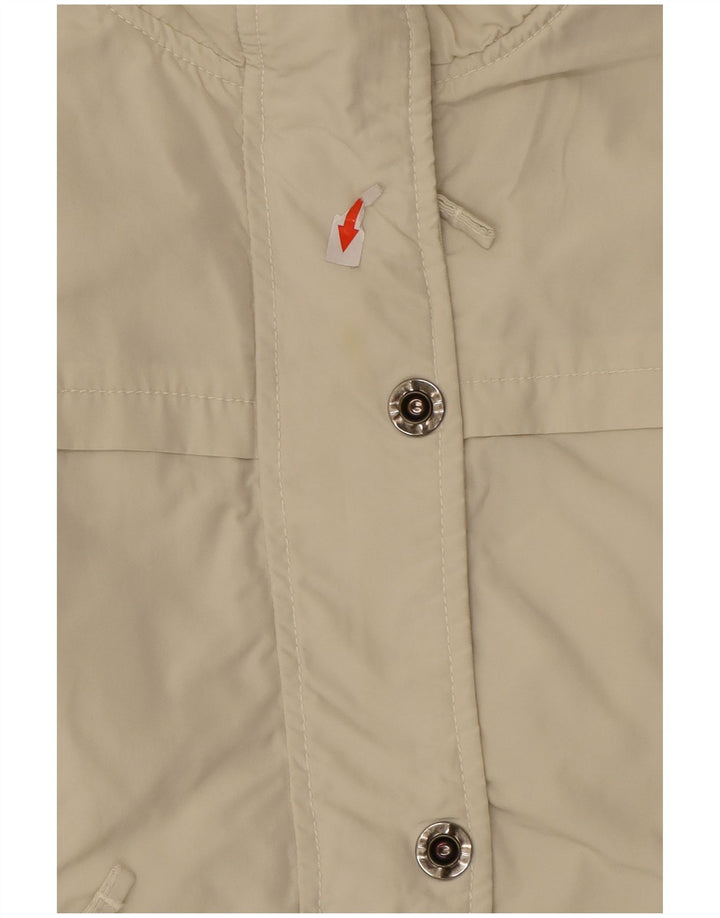 Bomb Boogie Womens Bomber Jacket UK 12 Medium Off White Polyester