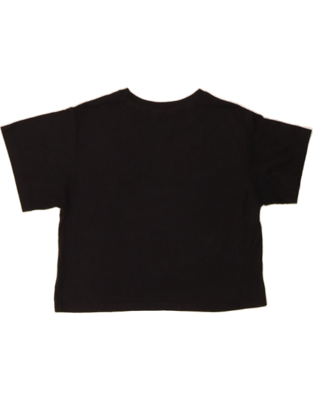 CHAMPION Womens Crop T-Shirt Top UK 14 Medium Black Cotton Vintage Champion and Second-Hand Champion from Messina Hembry 