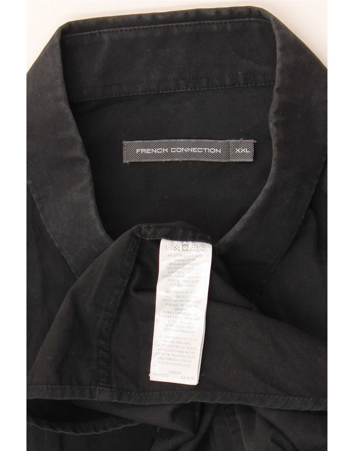 French Connection Herreskjorte 2XL Sort Bomuld