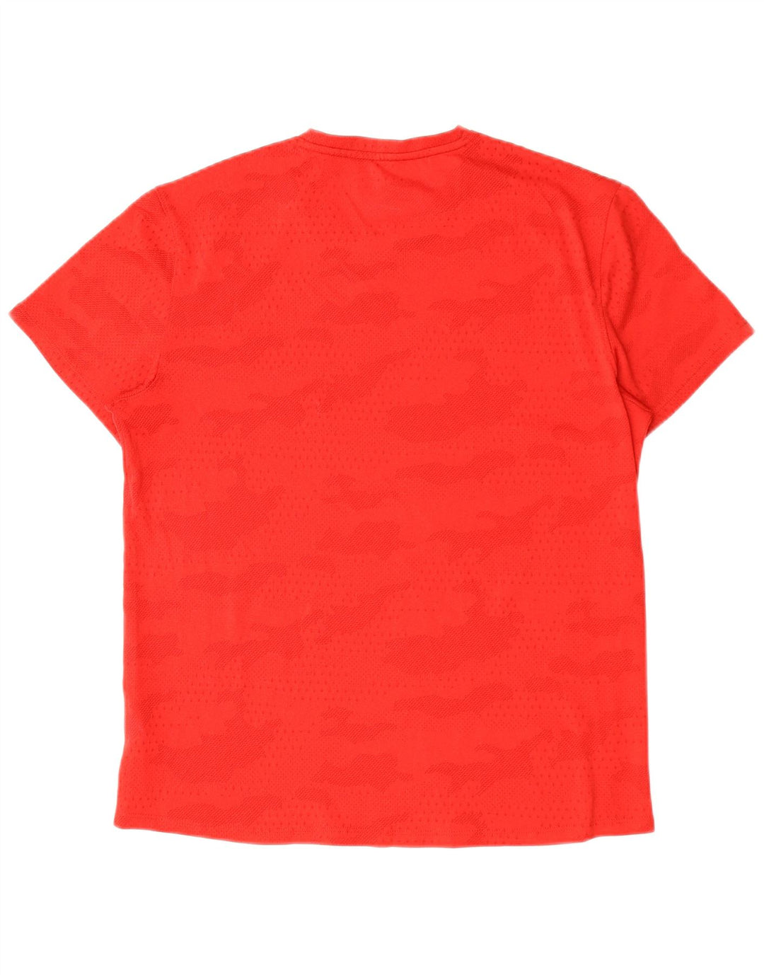 Reebok Herre T-Shirt Top Medium Rød Camouflage Polyester