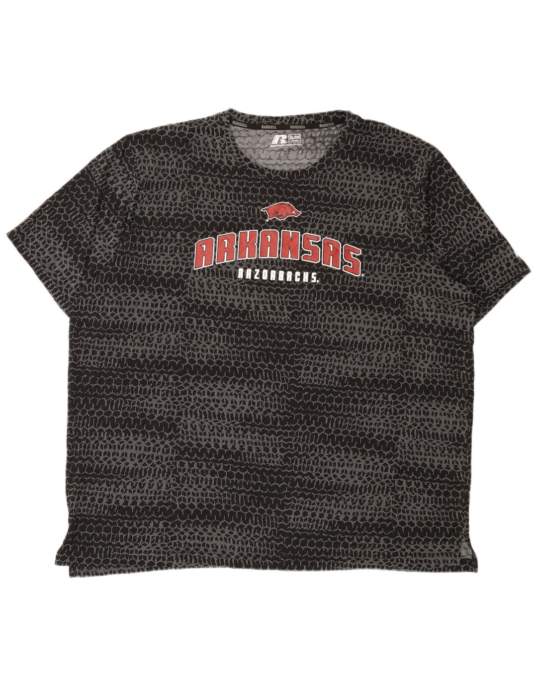 RUSSELL ATHLETIC Herre grafisk T-shirt Top UK 54/56 3XL Sort