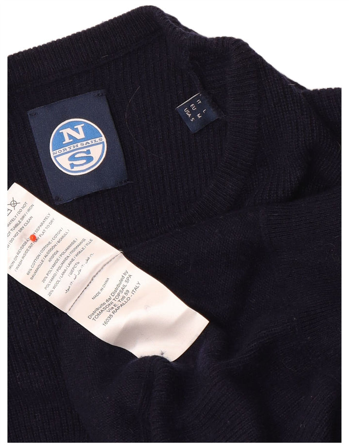 North Sails Herre Crew Neck Jumper Sweater Medium Navy Blue Bomuld