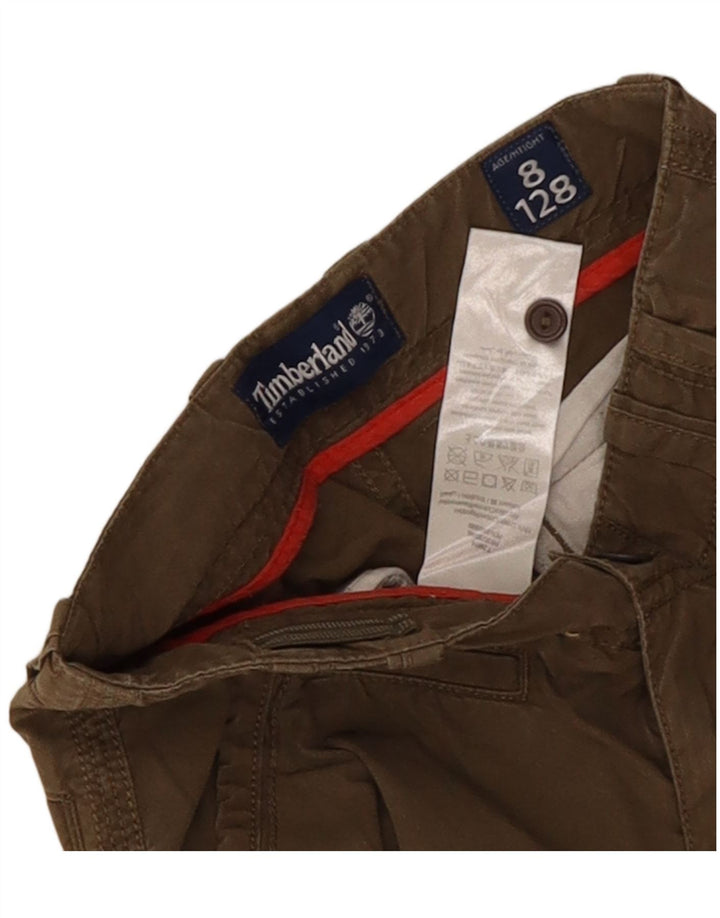 Timberland Boys Cargo Shorts 7-8 år W20 Khaki Cotton