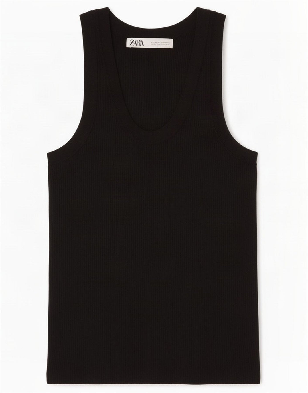 Zara Dame Vest Top UK 8 Small Black