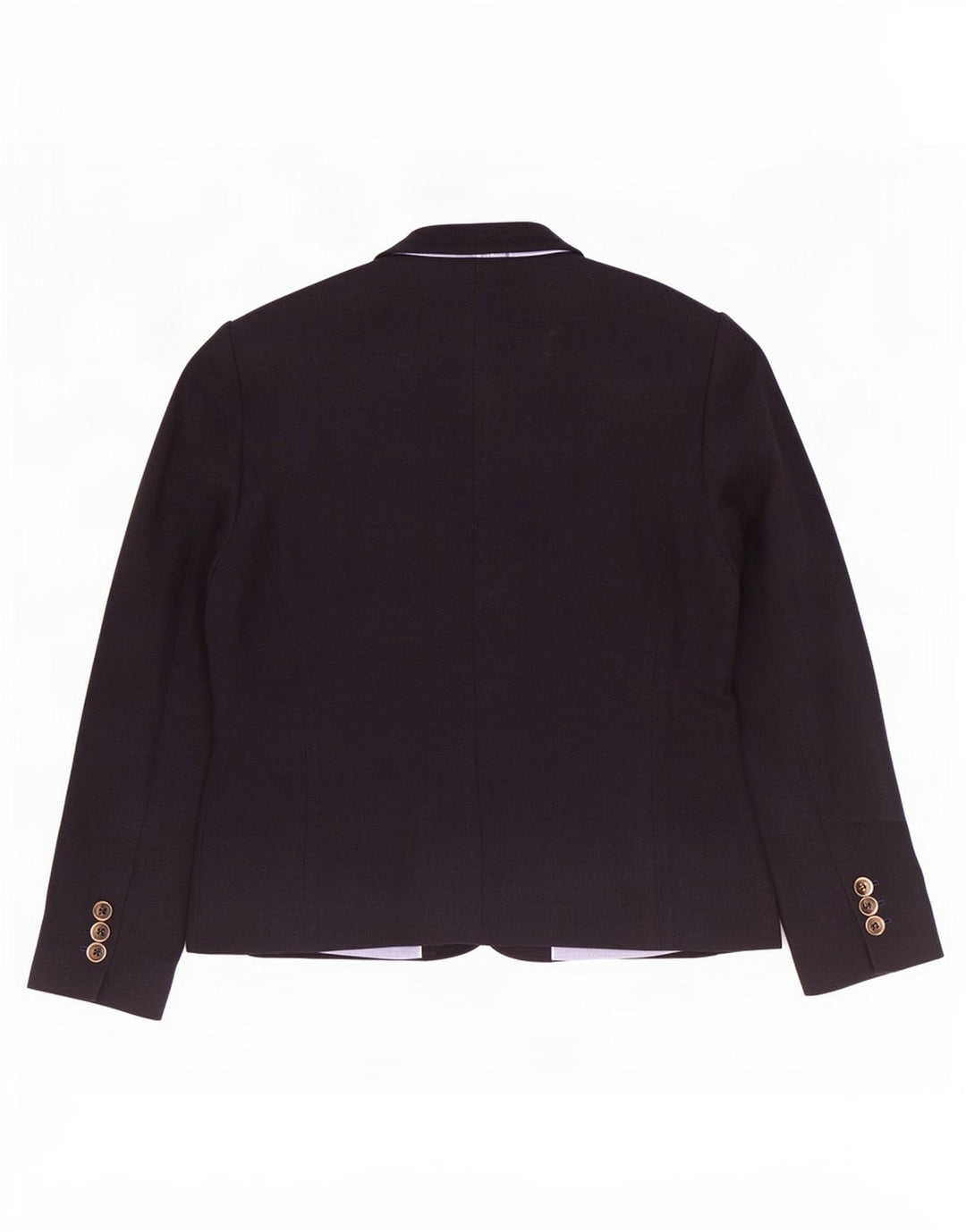 Massimo Dutti Dame 1 Knap Blazer Jakke EU 44 XL Sort Bomuld