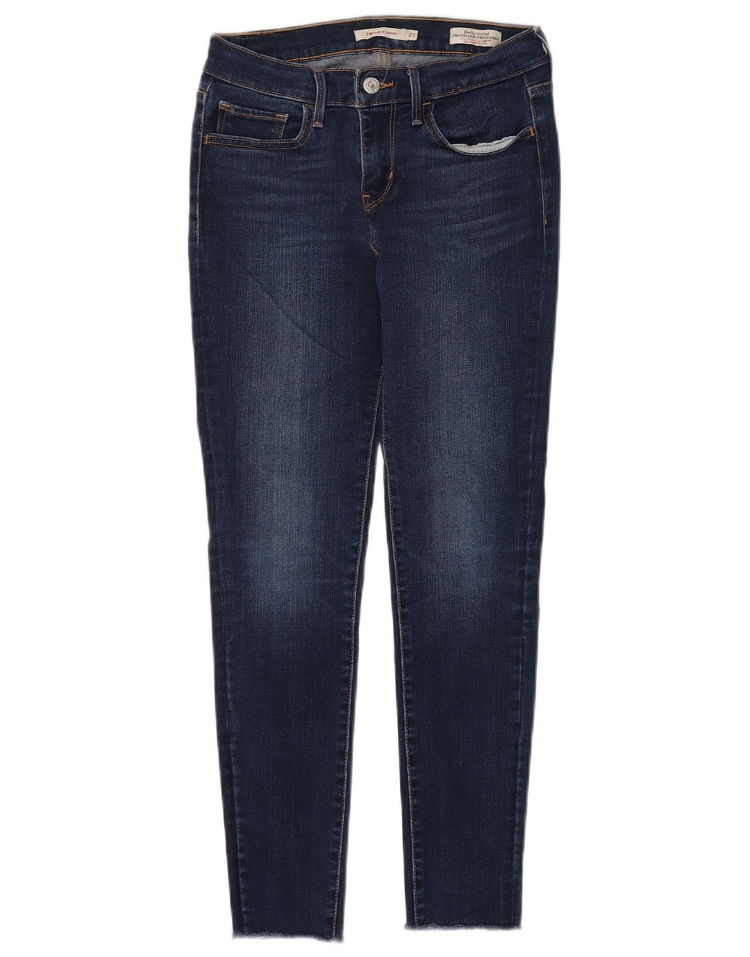 Levi's Dame 710 Super Skinny Jeans W27 L28 Marineblå
